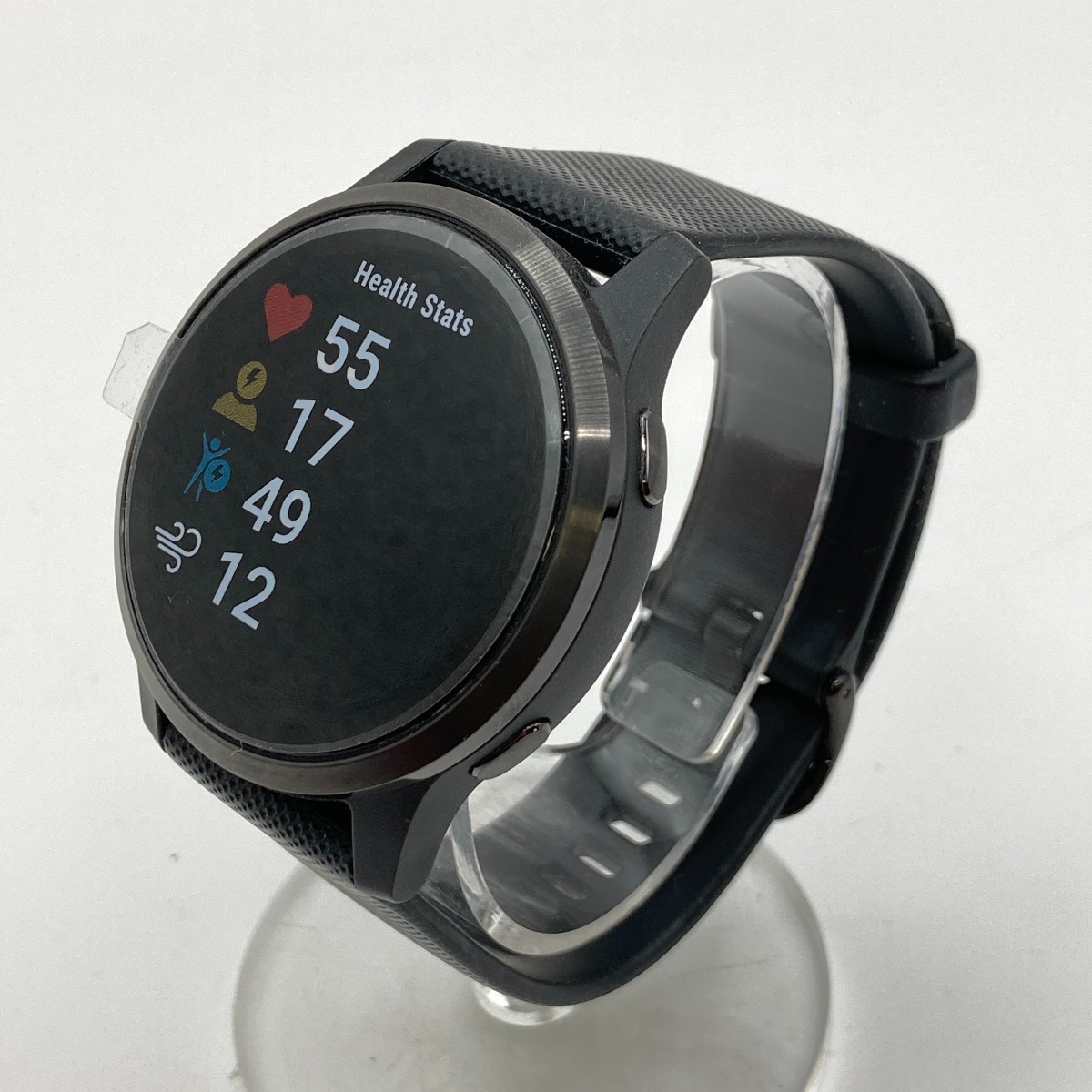 ** GARMIN Garmin vivoactive 4 GPS smart watch Black Slate 010-02174-17 a little scratch . dirt equipped 