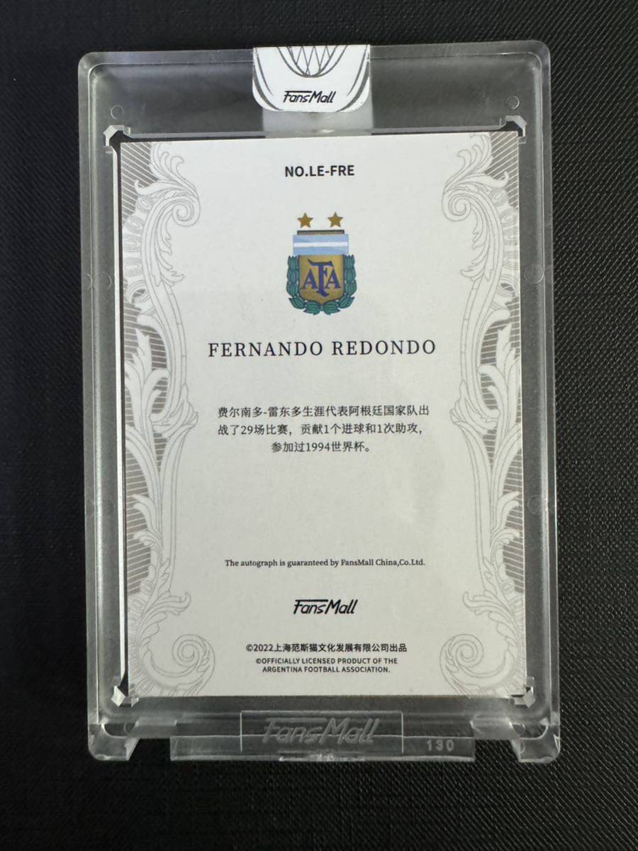 激レア FERNANDO REDONDO 2022 FANSMALL ARGENTINA on card AUTO 直筆サインカード 36枚限定_画像2