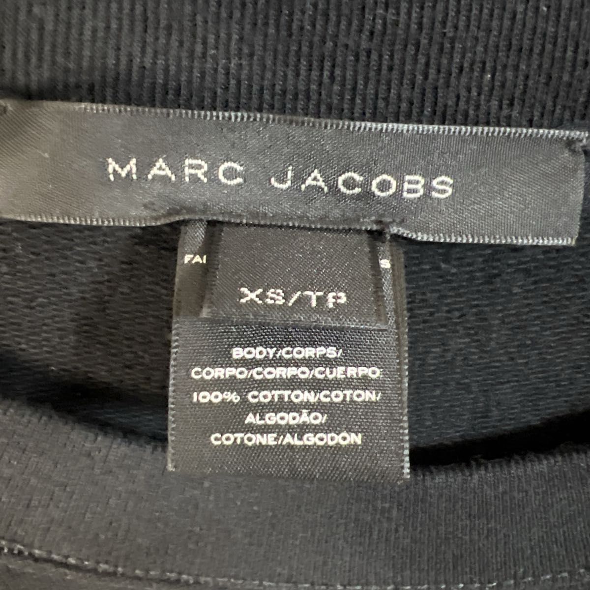 MARC JACOBS マークジェイコブス　トレーナー　スウェット　ブラック　ロングTシャツ　USA製 アメリカ