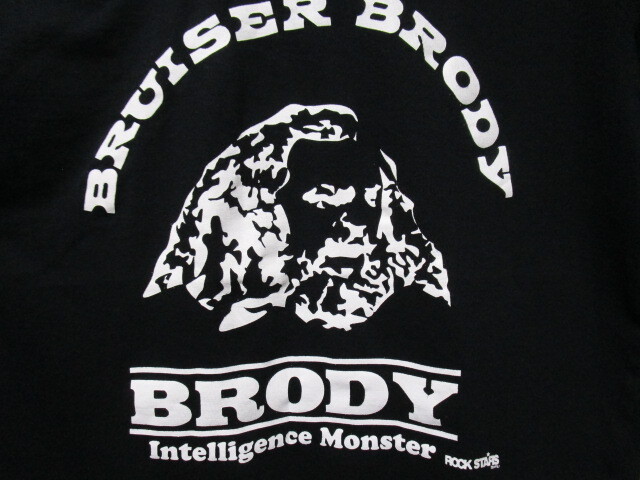 ブルーザー・ブロディ　プリントTシャツ・XL（インテリジェンスモンスターBruiser Brody全日本プロレス新日本プロレス）_画像3