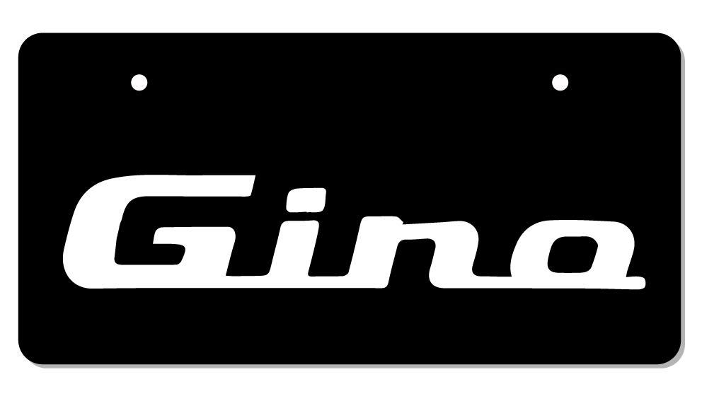 展示用ナンバープレート GINO 2枚セット ② オフ会 撮影用などにの画像1