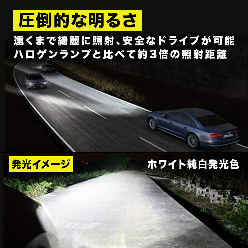 LED フォグランプ ライト H8/H9/H11/H16 ヘッドライト 6000K バルブ ledフォグランプh8 ledフォグランプh11 車検対応 軽バン 軽トラ 小型車_画像8