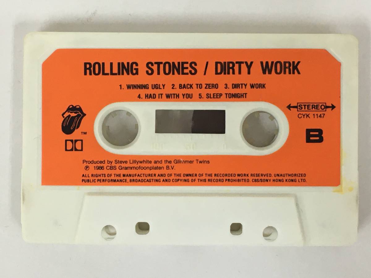 ■□T906 THE ROLLING STONES ローリング・ストーンズ DIRTY WORK ダーティ・ワーク カセットテープ□■の画像7