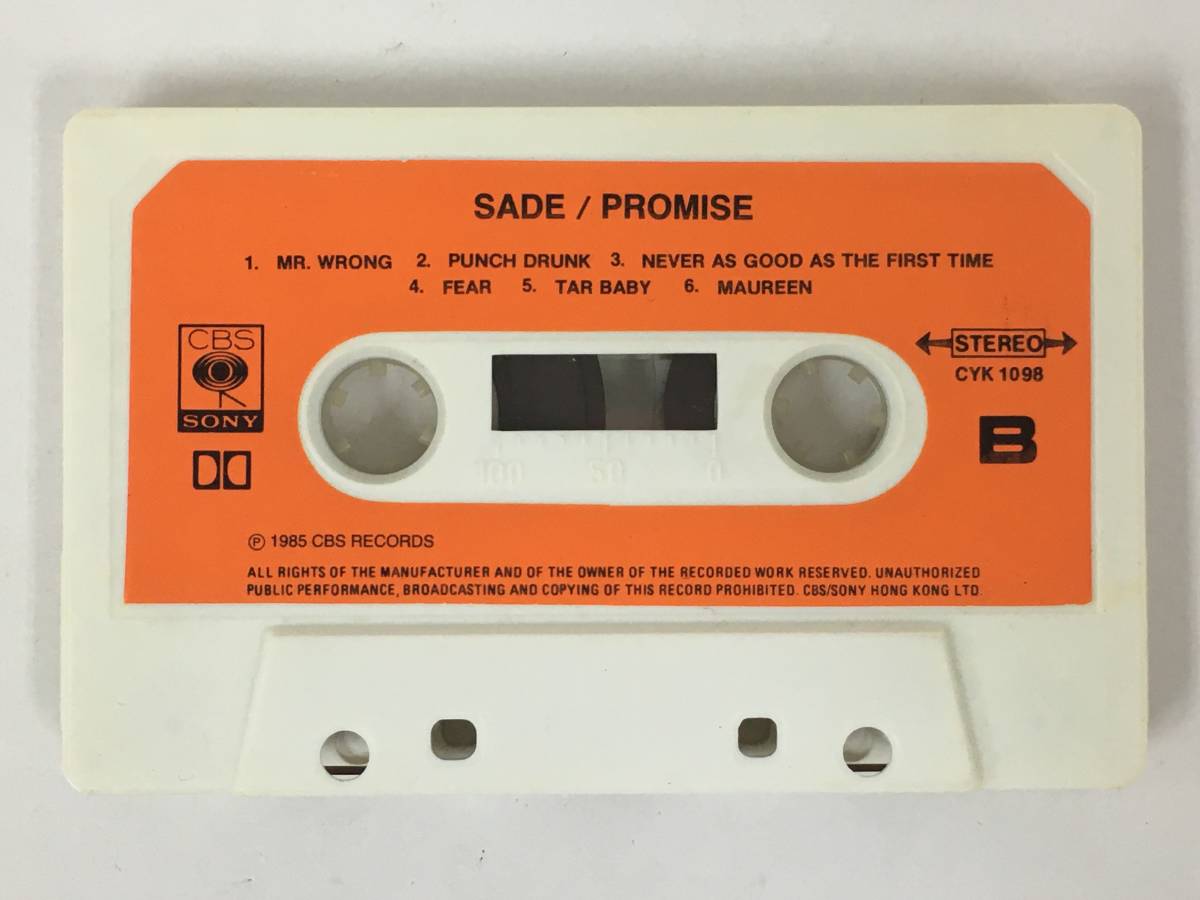 ■□T908 SADE シャーデー PROMISE プロミス カセットテープ□■の画像7