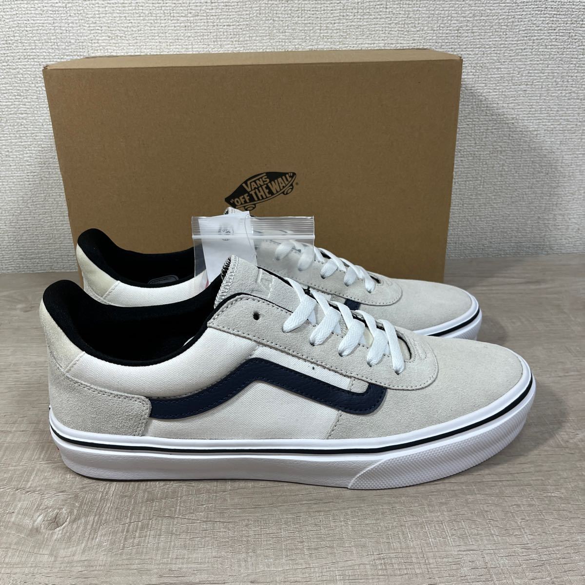 1円スタート売切り 新品未使用 VANS バンズ スニーカー MODULO 天然皮革 ホワイト28.5cm 軽量 完売品 スリッポン オールドスクール ERA SK8_画像3