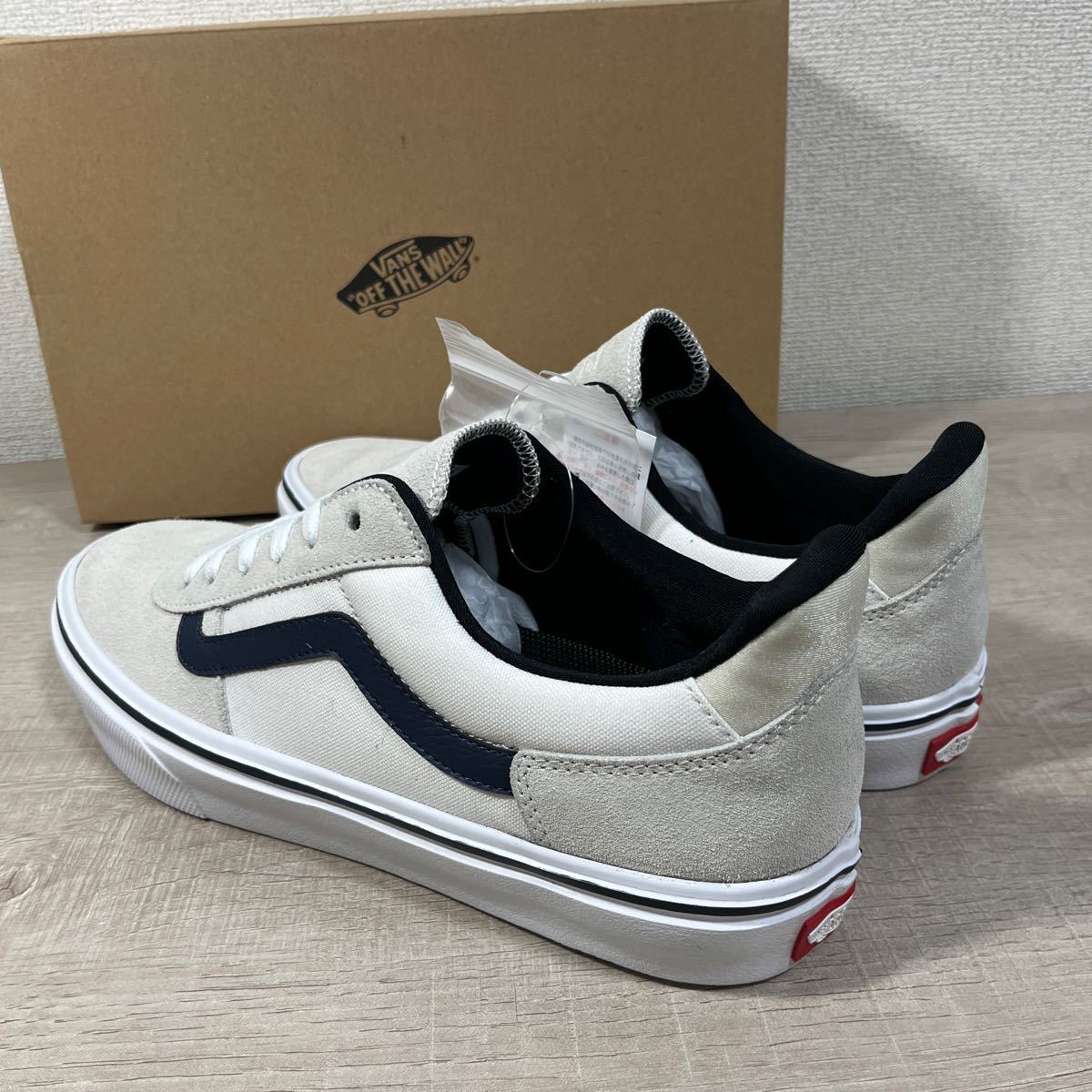 1円スタート売切り 新品未使用 VANS バンズ スニーカー MODULO 天然皮革 ホワイト28cm 軽量 完売品 スリッポン オールドスクール ERA SK8_画像6