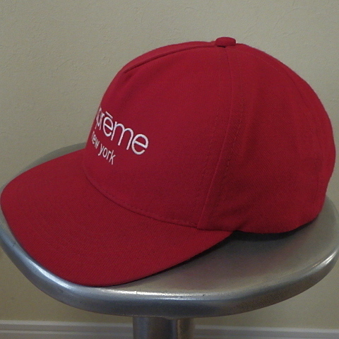 ☆ 初期 2009年 09SS Supreme シュプリーム Classic Logo 5-Panel Cap クラシックロゴ 5パネル キャップ (レッド赤)DSG_画像2