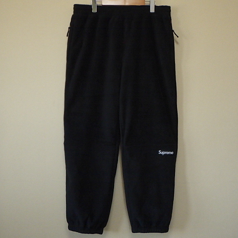 ☆ 23FW Supreme シュプリーム Polartec Pant ポーラテック フリース パンツ box logo ボックスロゴ ブラック黒L(新品未使用)DDC_画像2