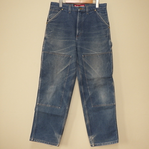 ☆ 初期 USA アメリカ製 90s Supreme シュプリーム Double Knee Denim Painter Pant ダブルニー デニム ペインター パンツ カーハート 34_画像1