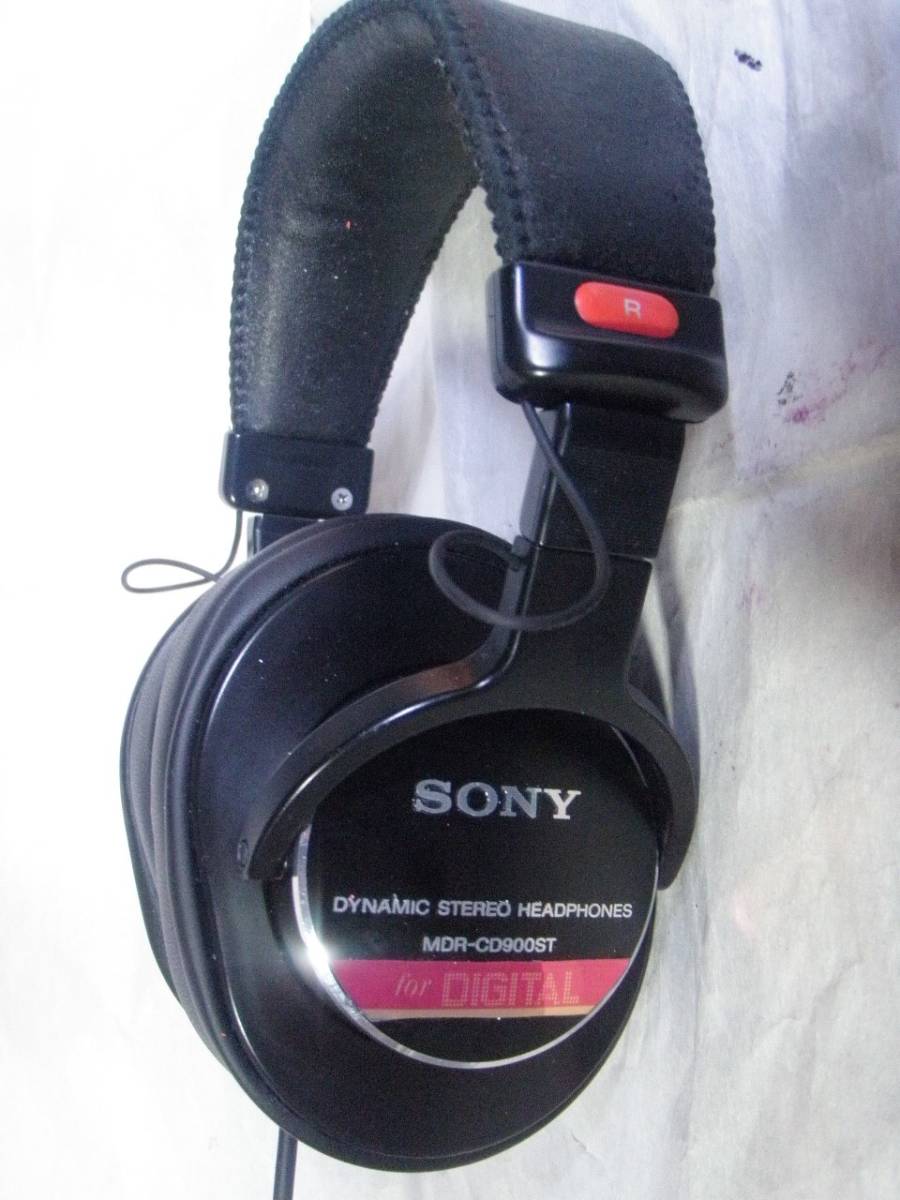 SONY MDR-CD900ST 新品極厚イヤーパッド交換済　音出確認済 モニターヘッドホン　14_画像2