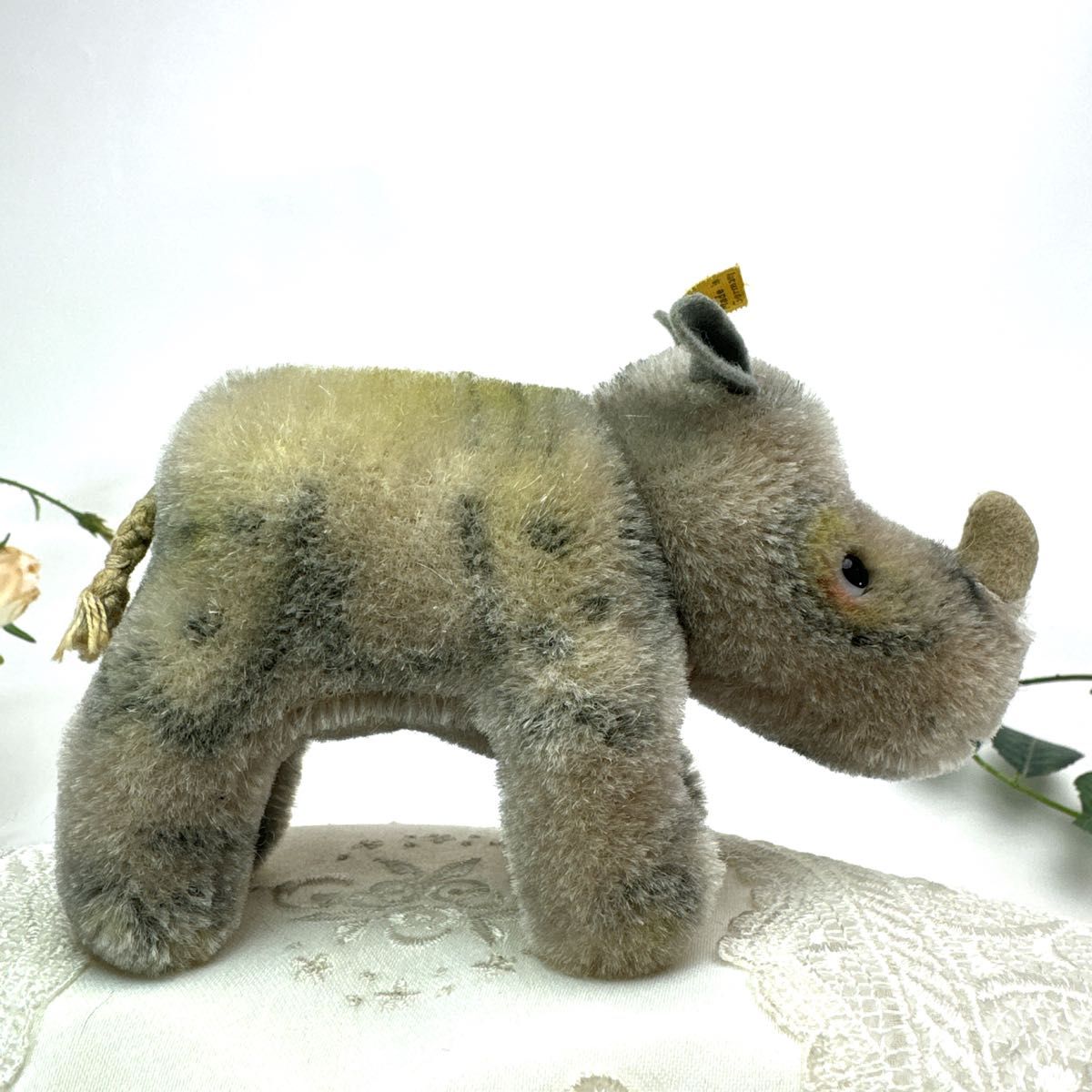 シュタイフ★Rhinoceros Nosy 10cm オールID's完品★(最小サイズ)サイのノージー/ライノセロス★Steiff