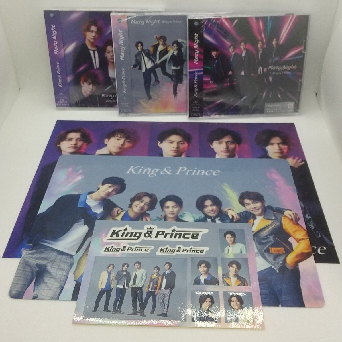 King&Prince Mazy Night CD 初回限定盤AB通常3枚セット キンプリ キングアンドプリンス 特典付き DVD