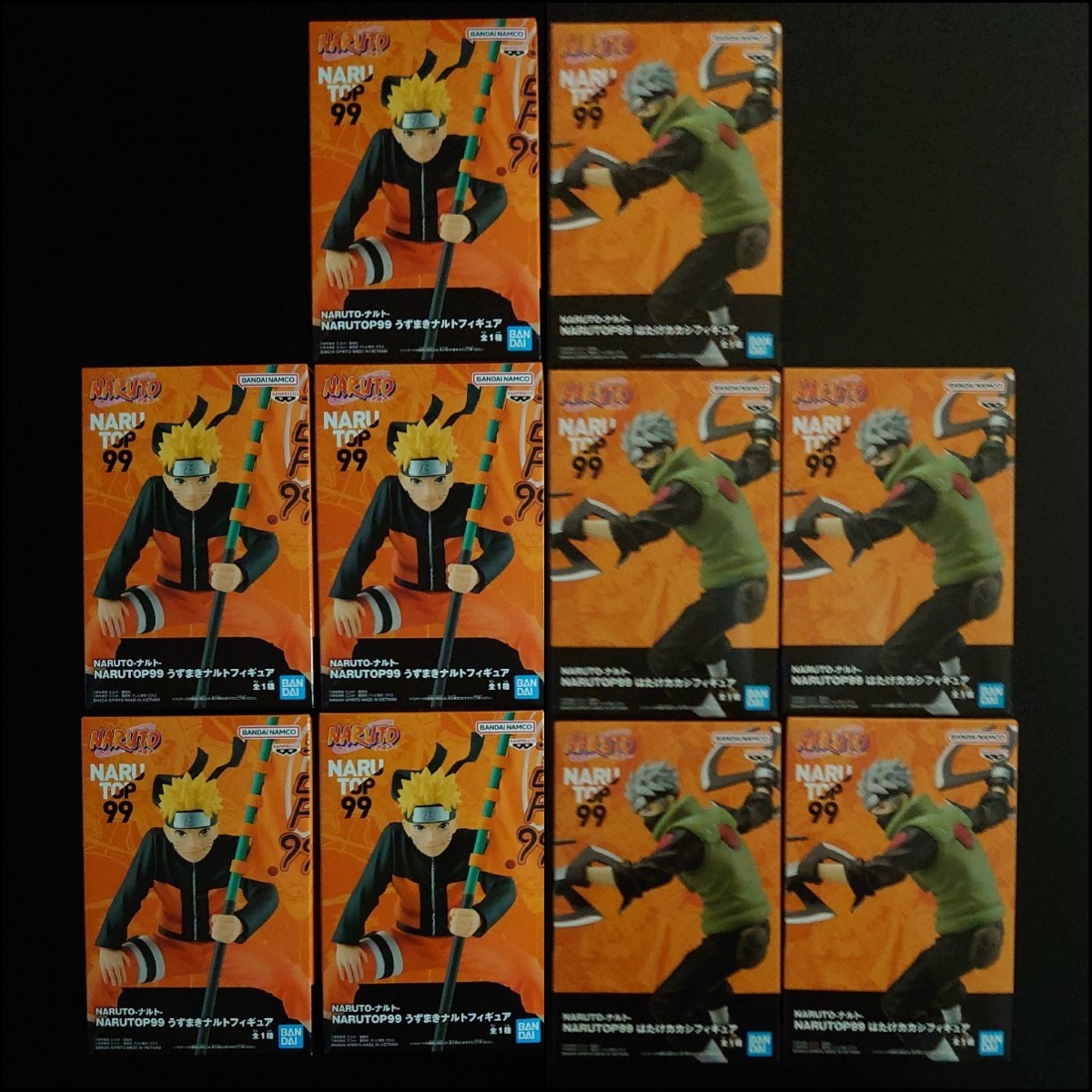 NARUTO ナルト NARUTOP99 うずまきナルト フィギュア はたけカカシ フィギュア ２種 10個セット_画像1