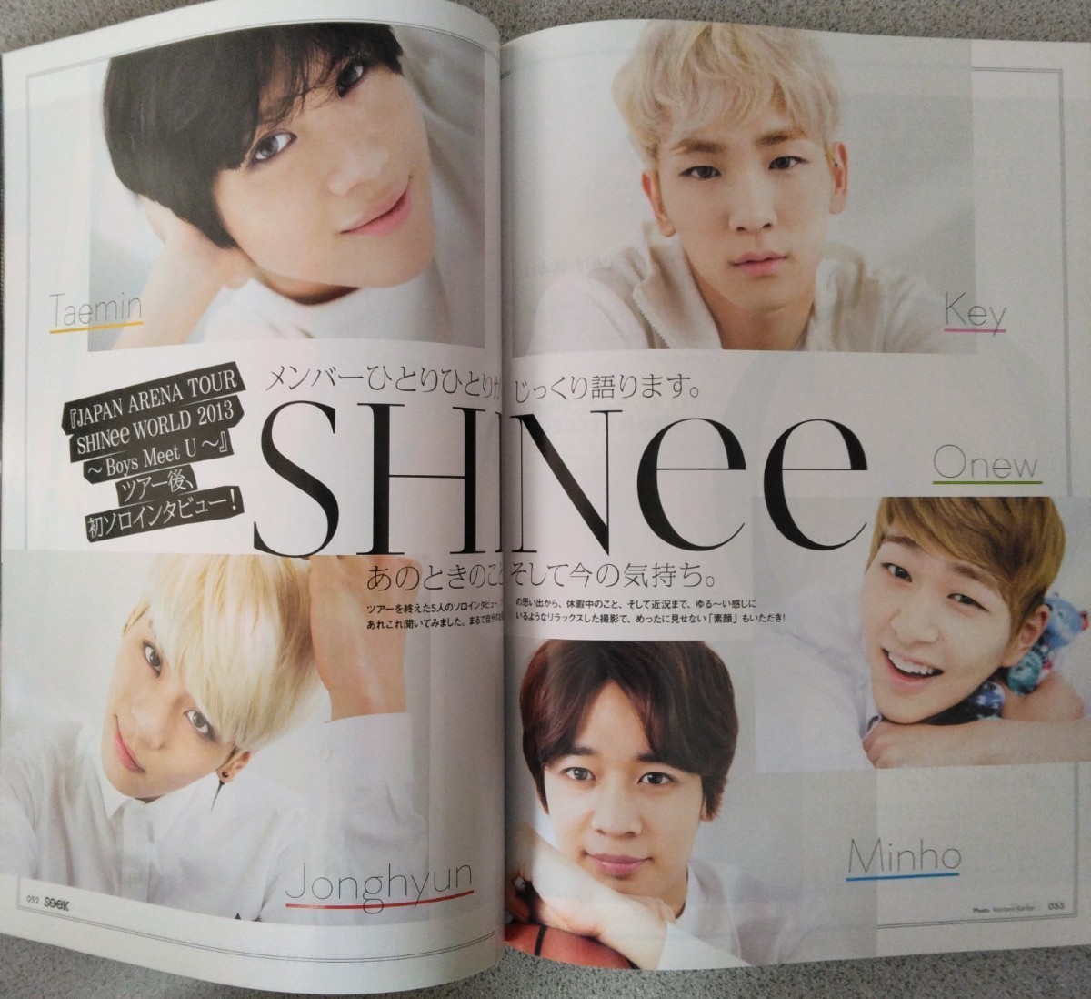 【匿名配送・送料込み】SHINee PREMIUM MAGAZINE『Seek』vol.003 FC会報 2014 S.M.ENTERTAINMENT _画像5