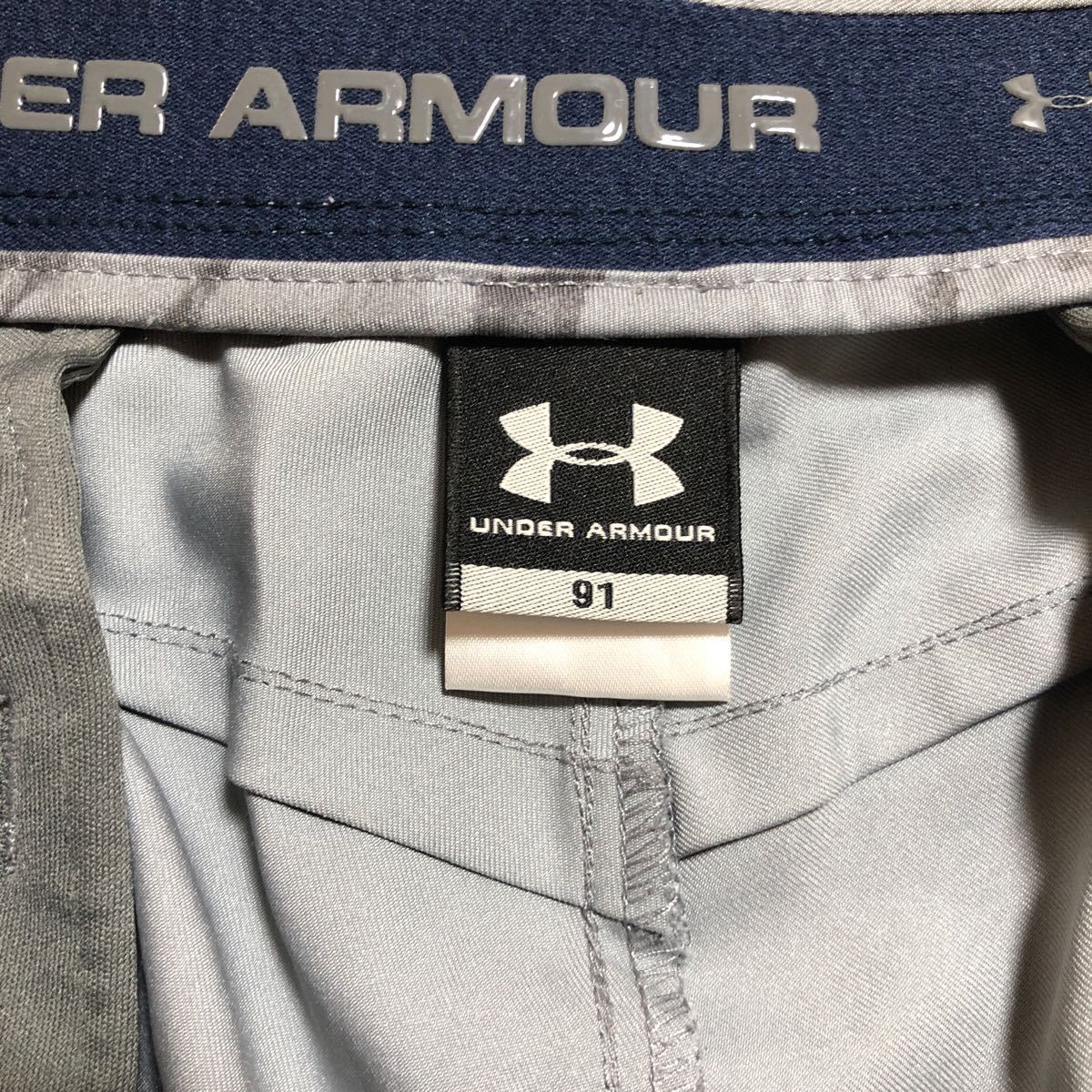 【UNDER ARMOUR】アンダーアーマー ハーフパンツ メンズ 91 ストレッチ素材 ライトグレー ゴルフにも 送料込み_画像7