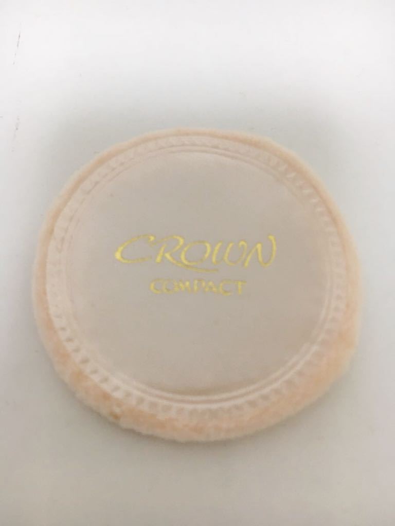  не использовался Crown пудра Crown compact зеркало косметика пуховка 