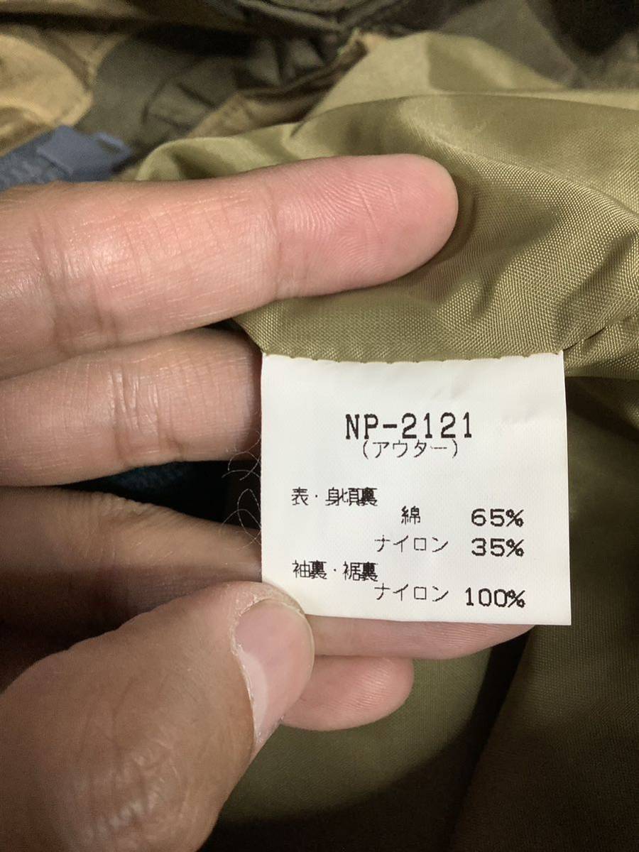 う1398 THE NORTH FACE ノースフェイス NP-2121 マウンテンパーカー ウールライナー付 M カーキ アウトドア 日本製_画像4