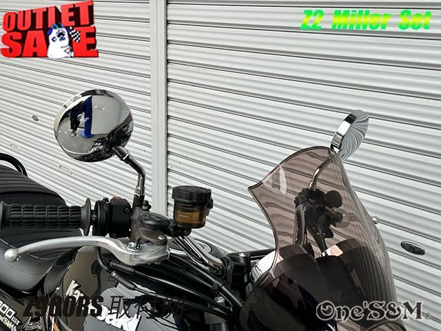 G3-2BKB OUTLET特価 ZII Z2 ミラー ステー セット GT380/750 GS750E GSX250S/400S GSX750S GSX1100S 刀 グース250/350 バンディット 汎用_画像7