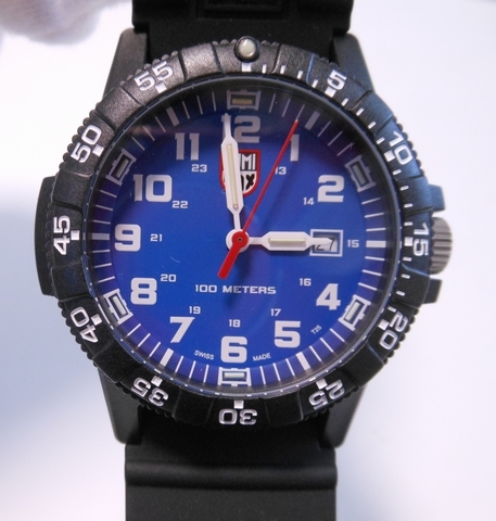 【新品】LUMINOX ルミノックス 腕時計 LEATHERBACK SEA TURTLE GIANT 0320 SERIES ネイビー【動作品】の画像1