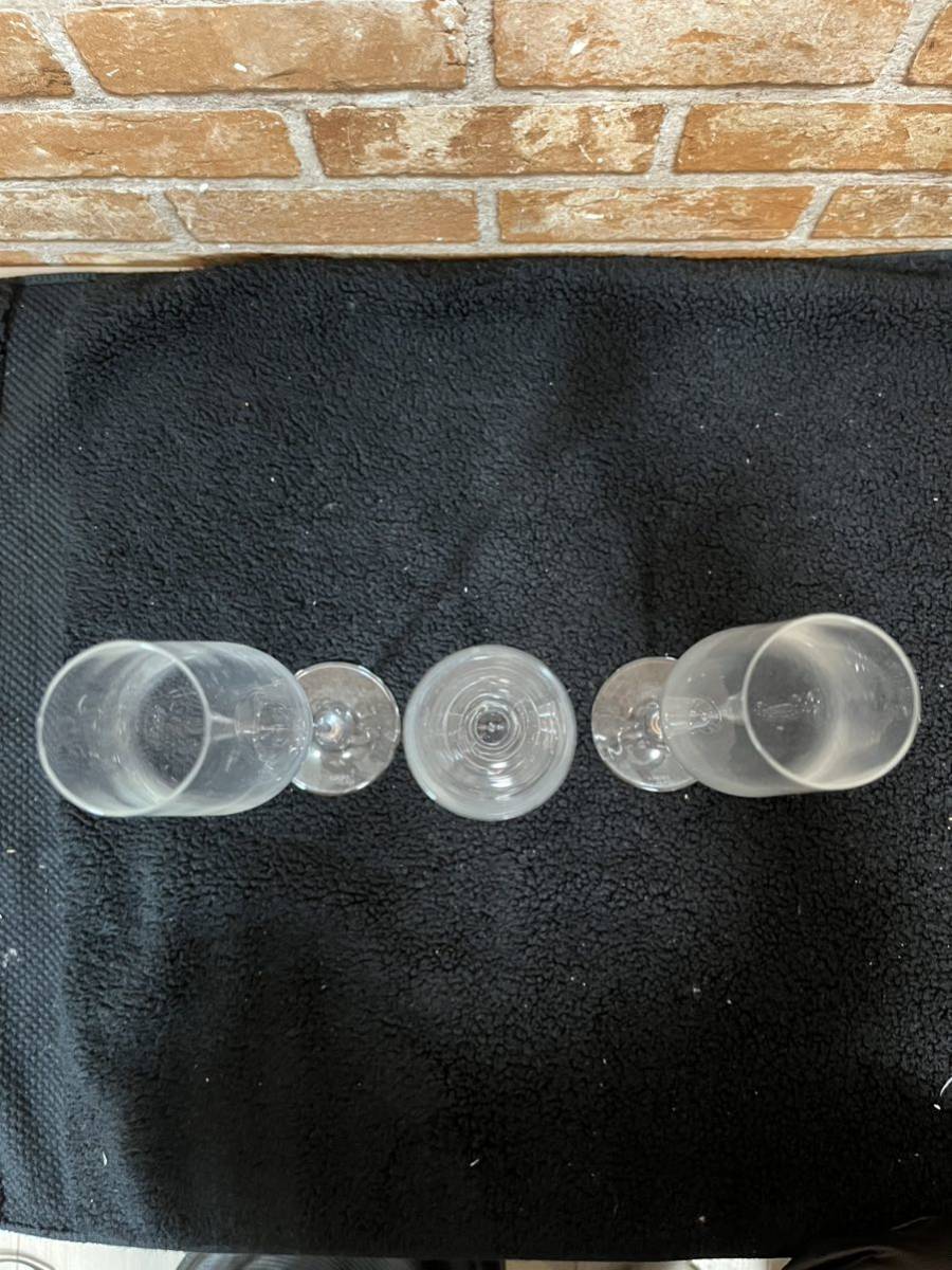 ⑪ 木村硝子 KIMURA GLASS キムラ グラス ガラス ワイングラス シャンパングラス 3個セット_画像3