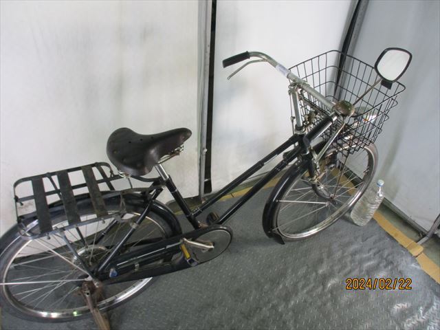 D341 * present condition sale * Bridgestone practical use car black rod type * used bicycle [26 -inch ] antique Vintage (*^v^*)