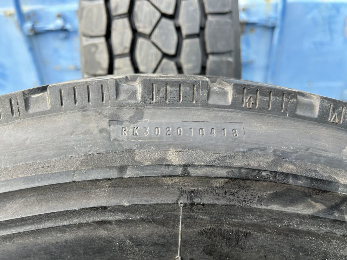 TBLT99 新品未使用 255/70R22.5 143/140J BRIDGESTONE M-80c ブリヂストン 夏タイヤ ミックス MIX SNOW 再生 更生 リトレット 2本セット_画像6