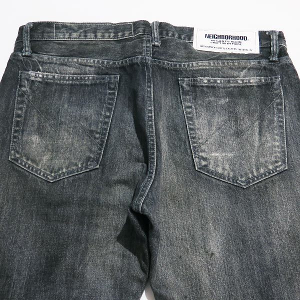 NEIGHBORHOOD Neighborhood 20SS BULLET SAVAGE.DP NARROW/14OZ-PTba let Savage mid Denim брюки джинсы черный Fez