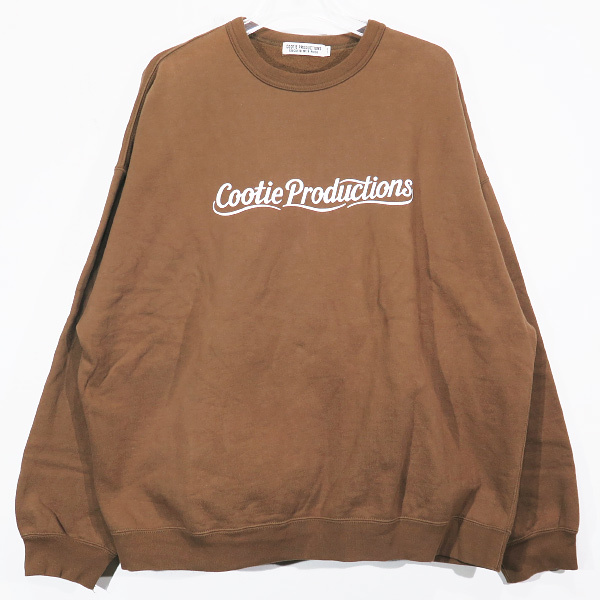 COOTIE PRODUCTIONS クーティープロダクションズ LETTERED LOGO PRINT CREWNECK L/S SWEATSHIRT クルー ネック スウェット Fez_画像1