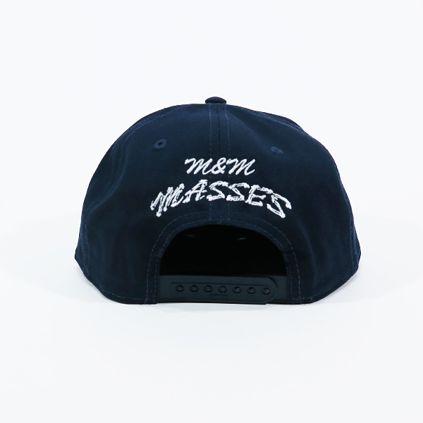 M&M CUSTOM PERFORMANCE エムアンドエム × MASSES マシス 80s C (SNAPBACK BB CAP) キャップ ネイビー Fez_画像4