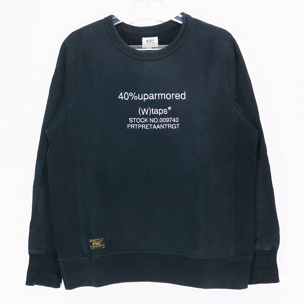 WTAPS ダブルタップス 16AW HELLWEEK SWEATER 02/SWEATSHIRT.COPO ヘルウィーク セーター スウェットシャツ ブラック トレーナー Fez ten