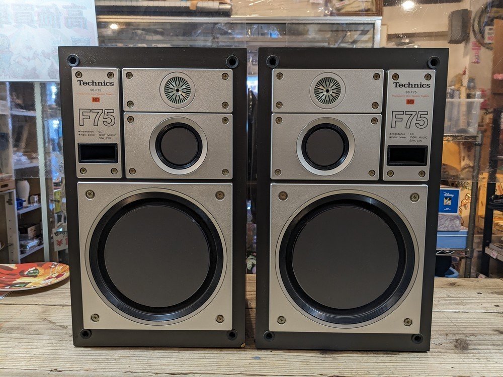 【ジャンク扱い】Technics テクニクス SB-F75 スピーカーセット ペアスピーカー 動作未確認 配送料2000円_画像1