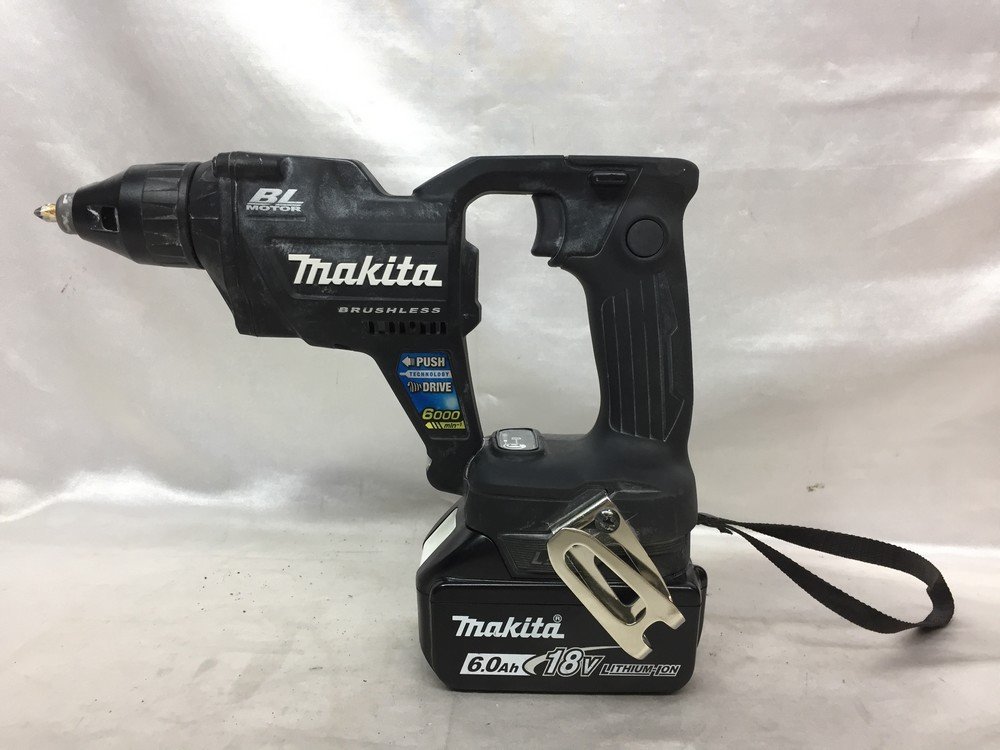 makita マキタ 充電式スクリュードライバ FS600D 18v 本体＋バッテリー 簡易動作確認済み カラー：ブラック 電動工具