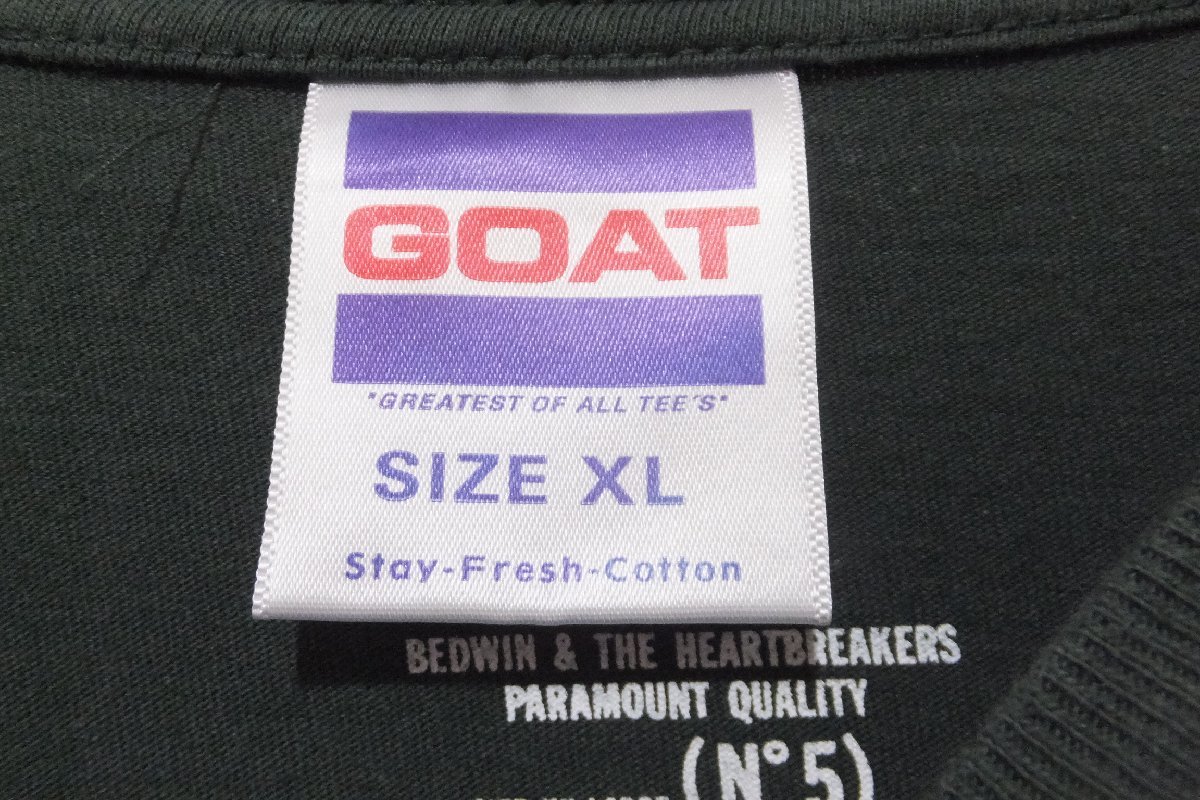 BEDWIN ロゴプリント ロングスリーブTシャツ GOAT サイズXL トップス メンズ_画像4