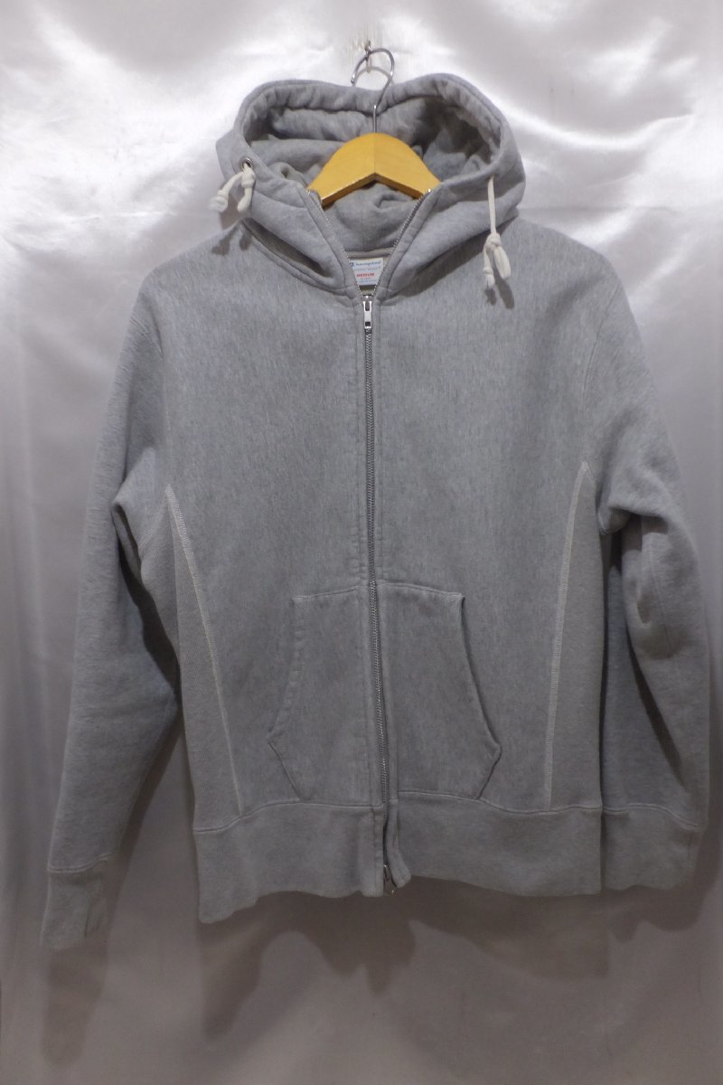 Champion チャンピオン REVERSE WEAVE WINDSTOPPER ジップパーカー サイズM グレー系_画像1