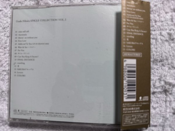 宇多田ヒカル BESTアルバムCD「Utada Hikaru SINGLE COLLECTION VOL.1」国内盤!!_画像2