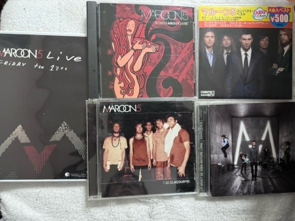 MAROON 5マルーンファイヴ BEST&LIVE&オリジナルアルバムCD&DVD5枚セット!!_画像1