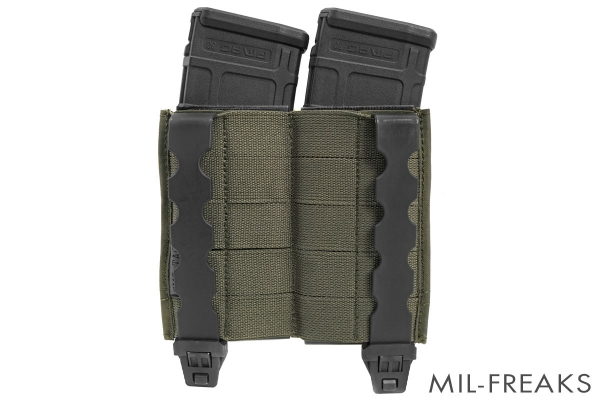 TMC Esstacタイプ MOLLE オープントップ インサート付 ツイン マガジンポーチ レンジャーグリーン_画像3