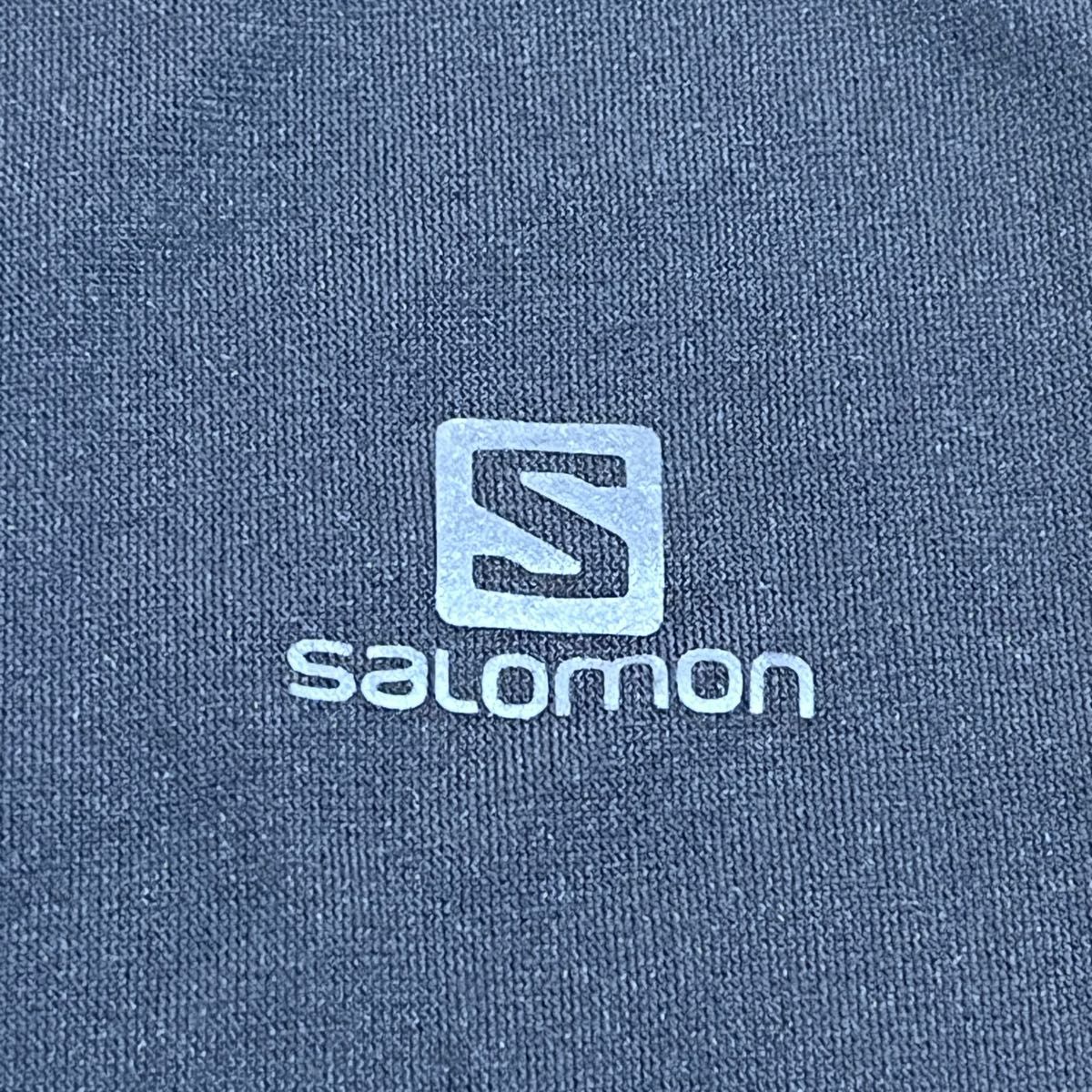 SALOMON サロモン アウトドア Tシャツ クロス レベル ショートスリーブ ティー レディース BLACK S