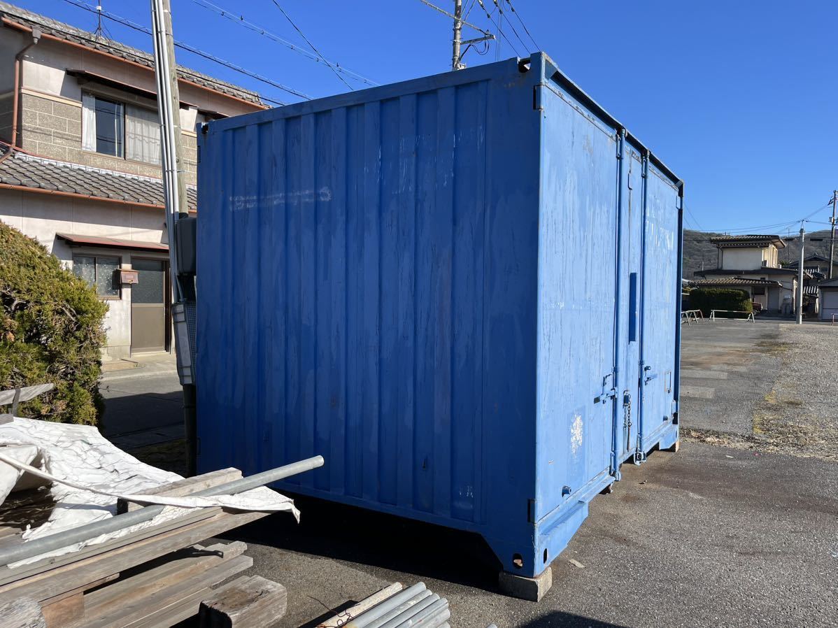 岡山発 コンテナ倉庫 両開き 物置 貨車コンテナ引き取り限定