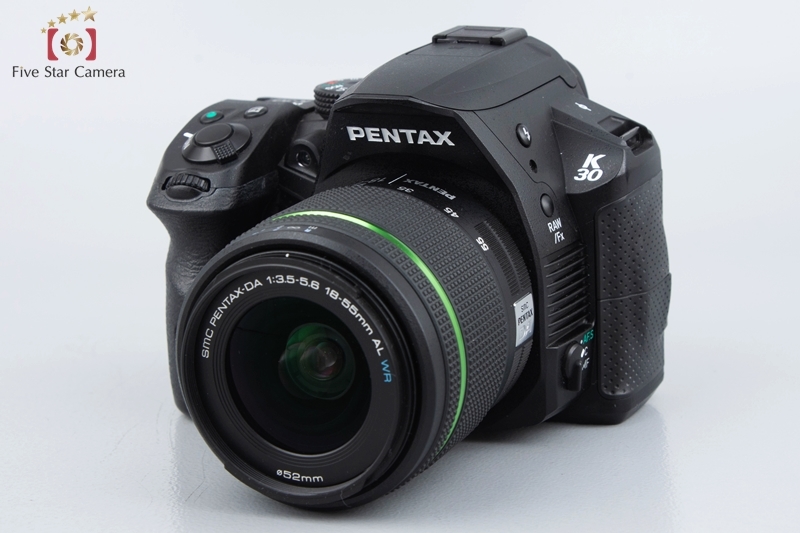 【中古】PENTAX ペンタックス K-30 ブラック + SMC DA 18-55mm f/3.5-5.6 AL WR