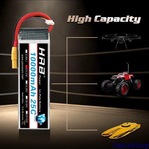 HRB 3s 11.1V 10000mah 25C R リー用RCヘリコプターカーDJIドローンFPV XT90