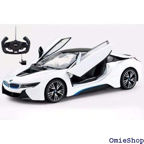 ラジコンカー BMW i8 ホワイト 1:14スケール スター ライト点灯 左右ドア ラジコン開閉 RASTAR