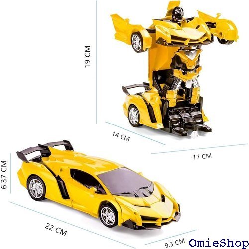 多機能 ラジコンカー RCカー 電動RCカー おもちゃ ットに変換 安定性高い 耐衝撃 子供おもちゃ 贈り物 黄