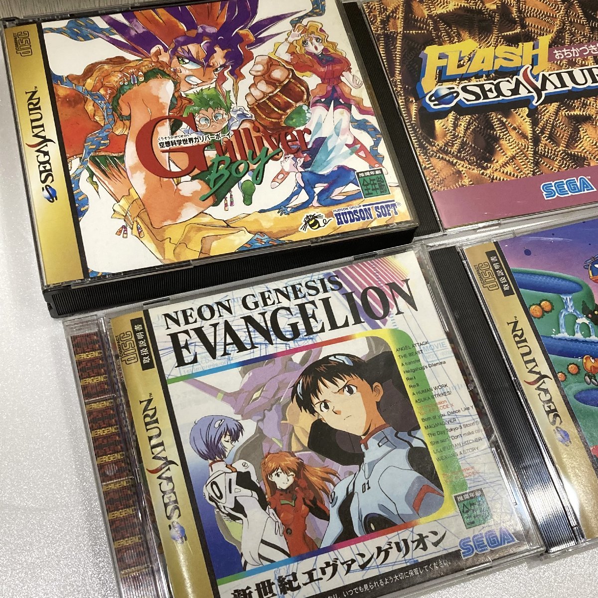 【76】① 1円～ SS SEGASATURN セガサターン ゲーム ソフト まとめ 15セット ダークセイバー ゲゲゲの鬼太郎 エヴァンゲリオン 動作未確認_画像5