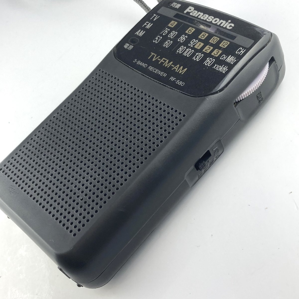 【77】1円～ Panasonic パナソニック FM/AMコンパクトラジオ RF-580 ラジオ 通電のみ確認 現状品_画像10