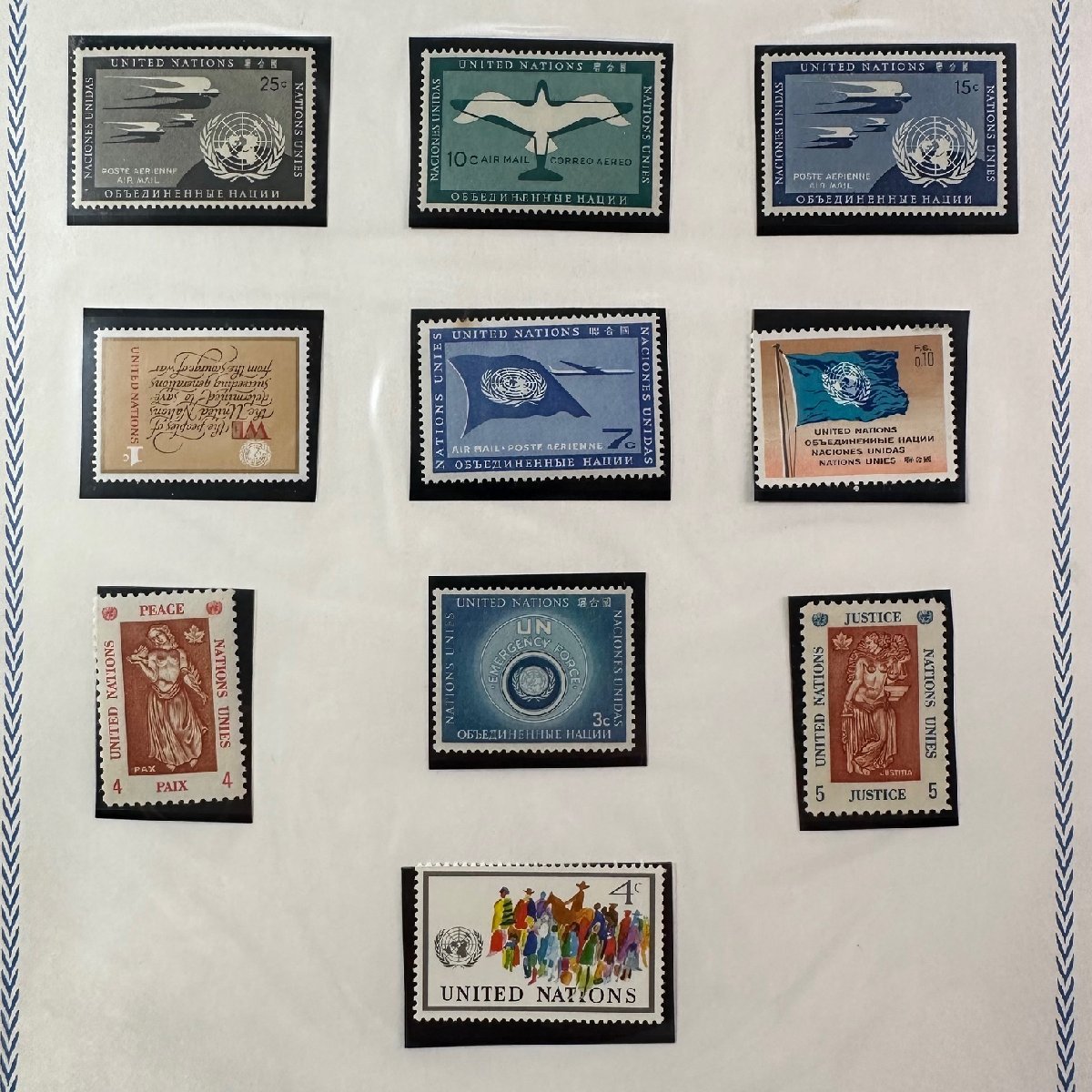◇◆国際連合古い切手◆◇希少 国連 古い切手 収集家放出品 99_画像3