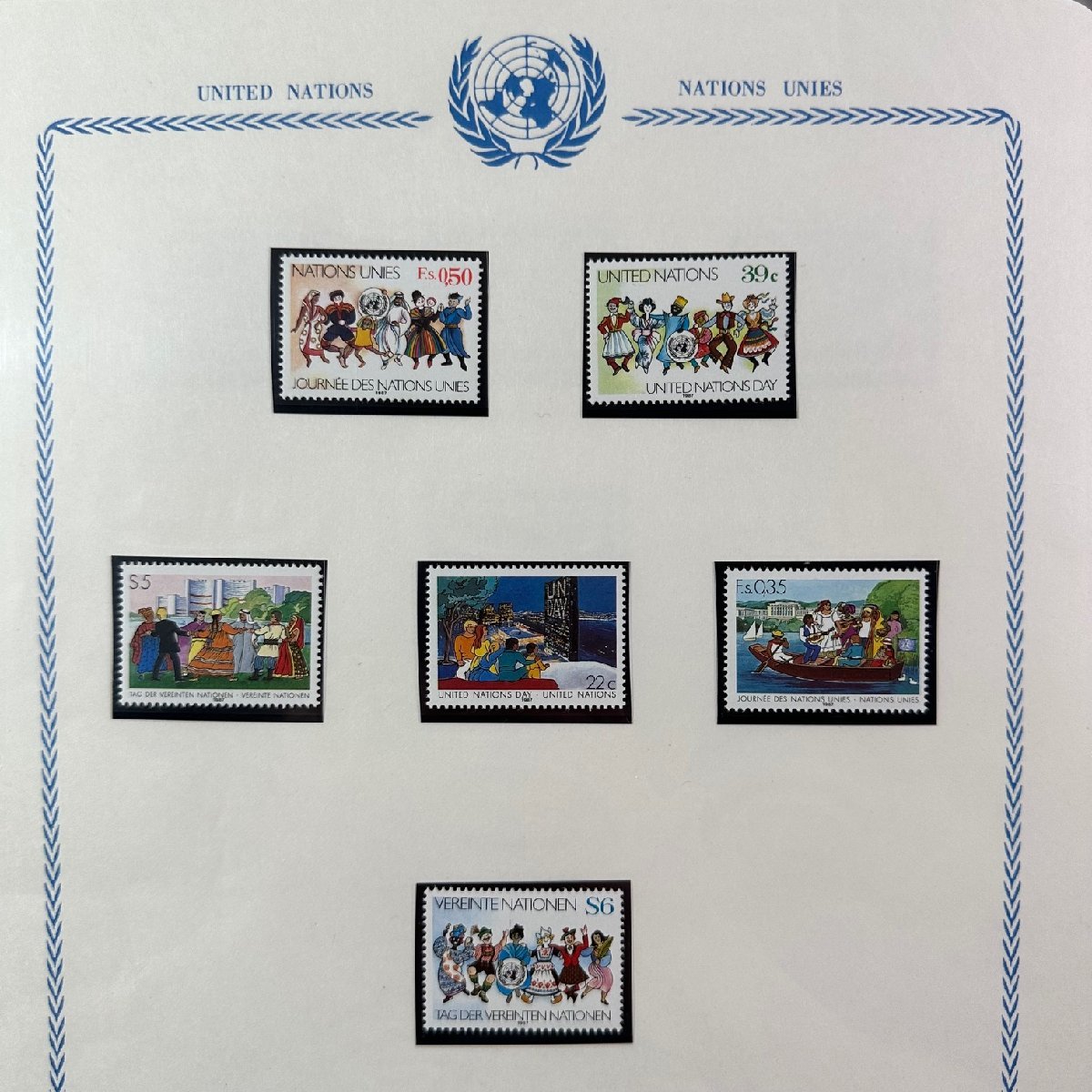 ◇◆国際連合古い切手◆◇希少 国連 古い切手 収集家放出品 99の画像2