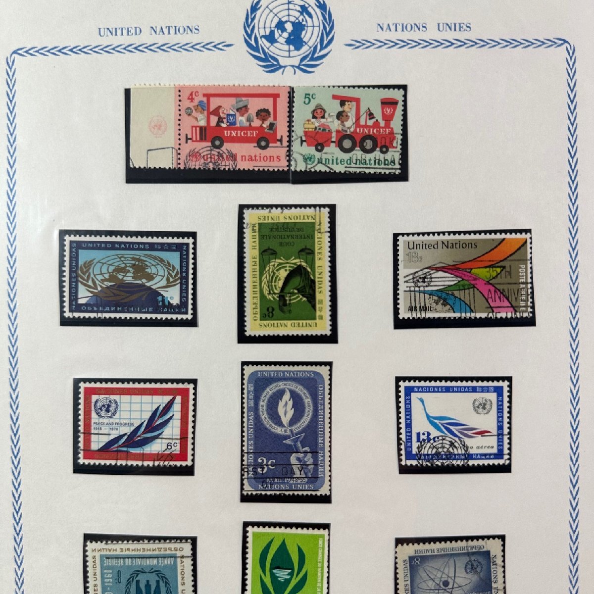 ◇◆国際連合古い切手◆◇希少 国連 古い切手 収集家放出品 99の画像2