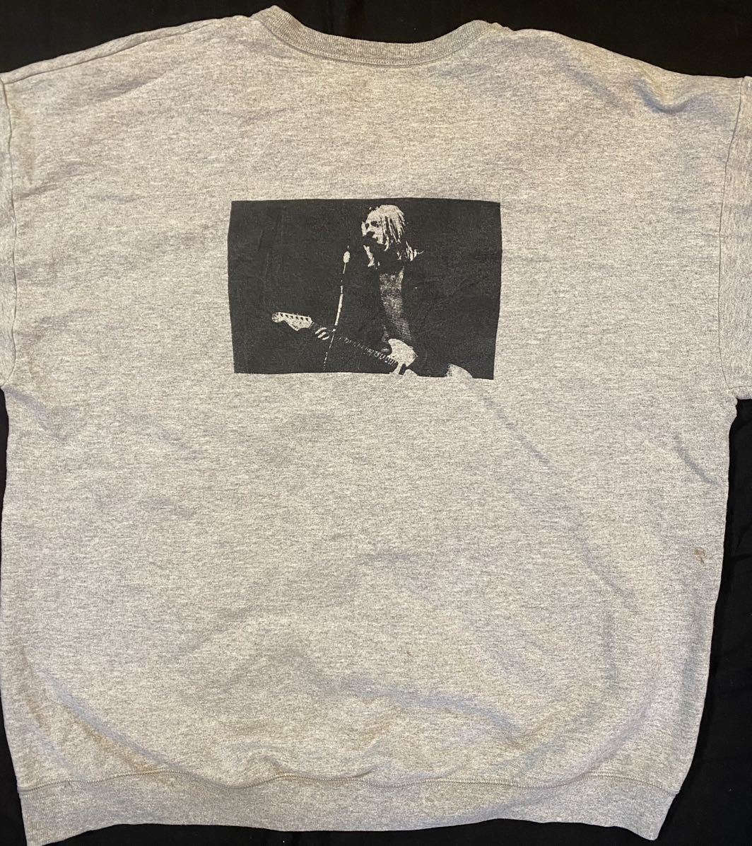 Nirvana Kurt cobain R.I.Pスウェットシャツ トレーナー カートコバーン 死亡記事 ニルヴァーナ _画像4