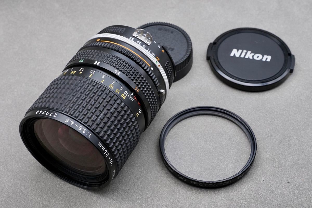 「美品」ニコン Nikon Ai-S Ai Zoom NIKKOR 28-85mm F3.5-4.5S マクロ機能付き標準ズームレンズ 作例あり_画像1